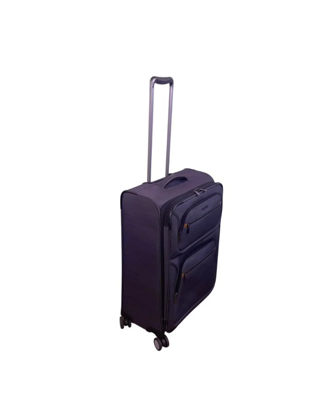 Ricardo Men’s Gray & Blue Blend Nylon 4-Wheel Spinner Expandable Travel Luggage